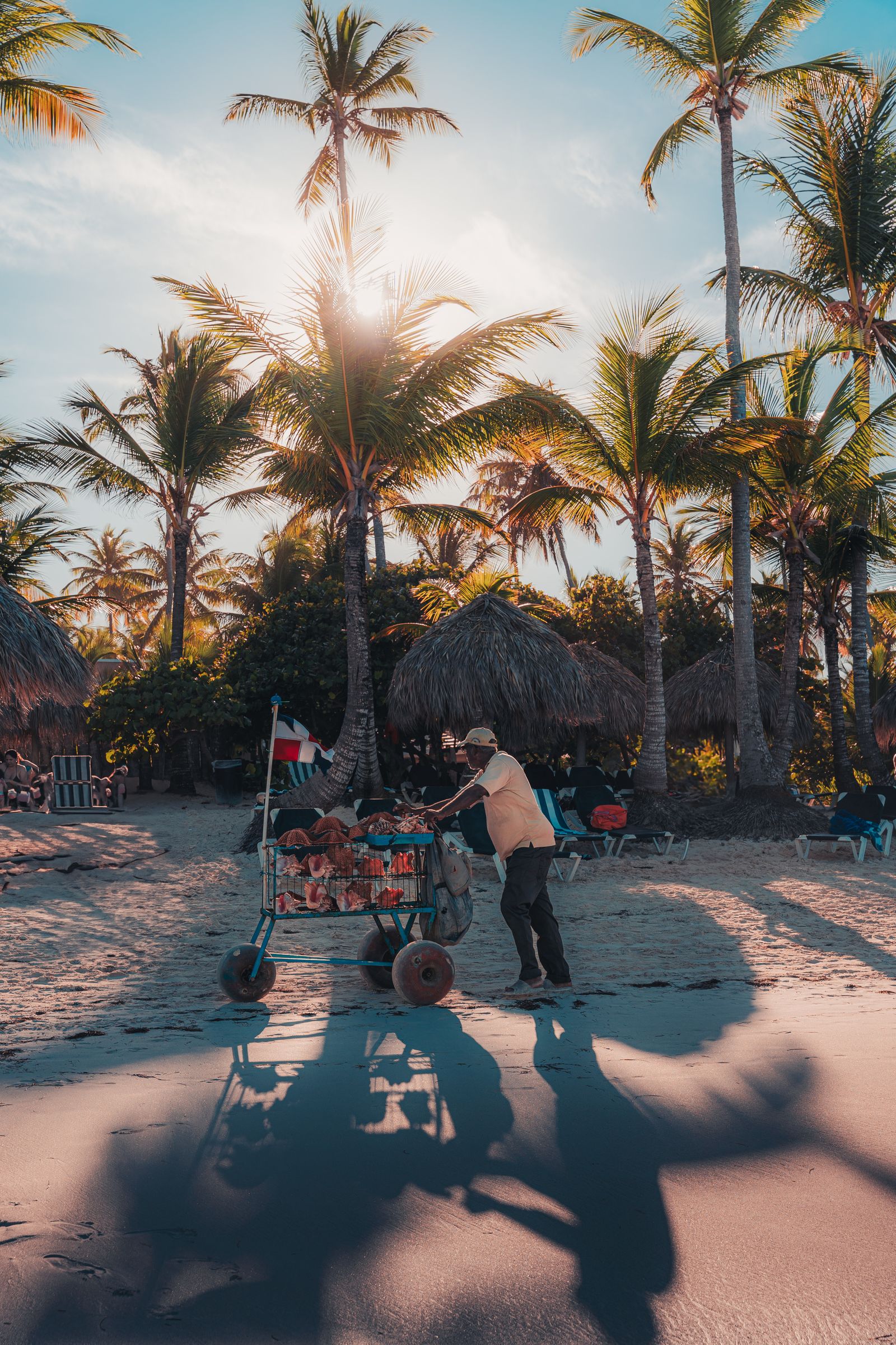 Punta Cana beach at sunset