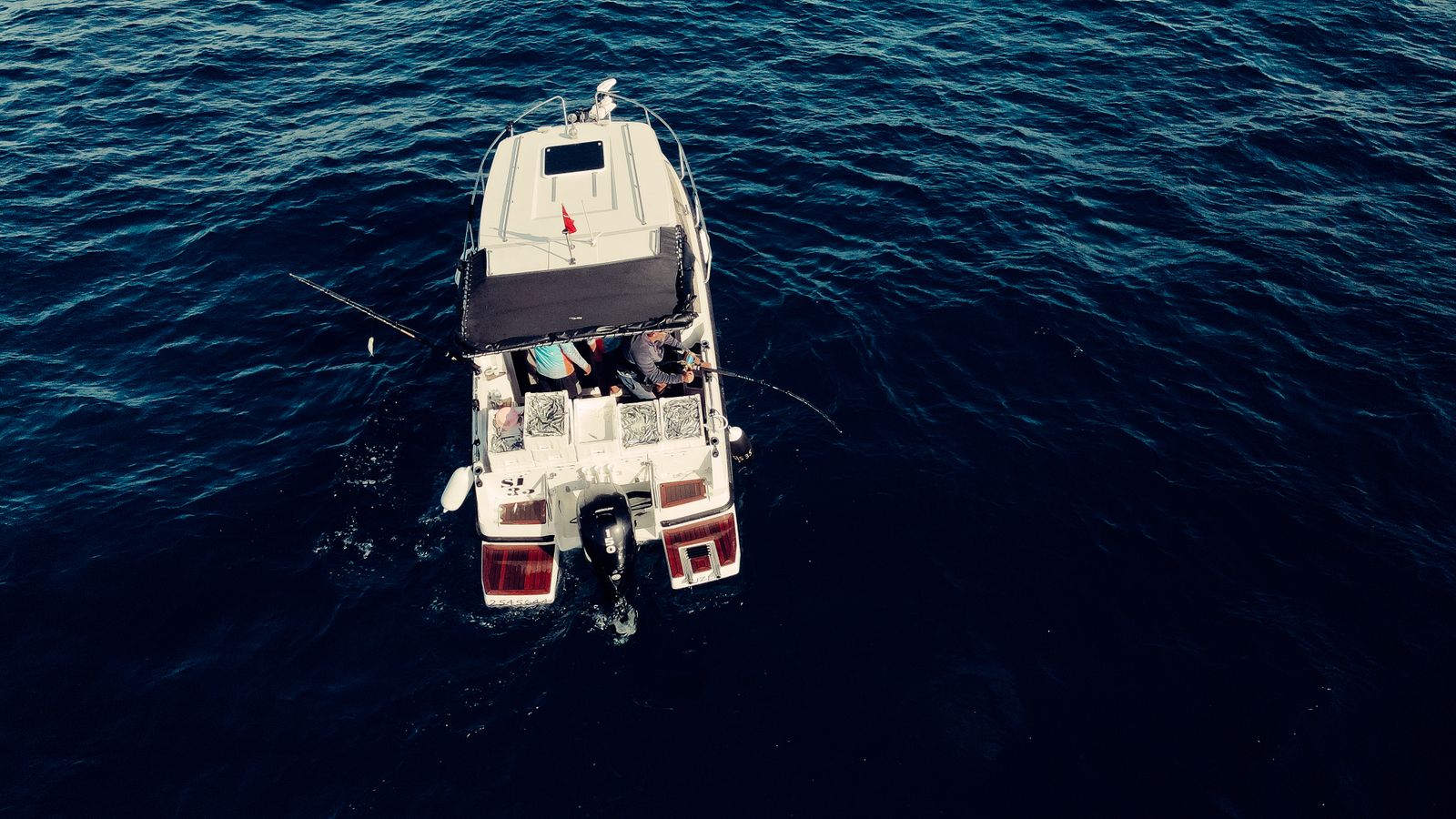 Fishing boat at sea